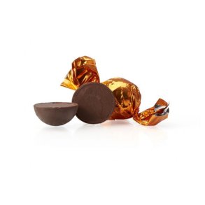 Fyldte chokolade kugle, Orange 1 kg. 70% mrk choko