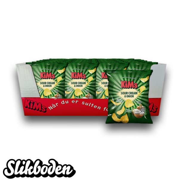 Kims mini chips sour cream & onion 24 ps x 25 g