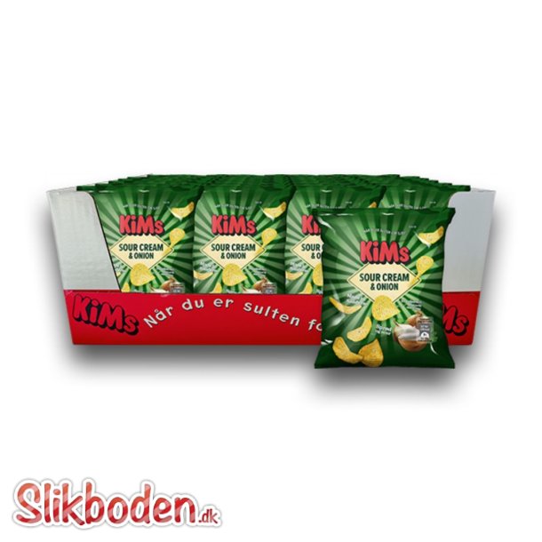 Kims mini chips sour cream & onion 24 ps x 25 g