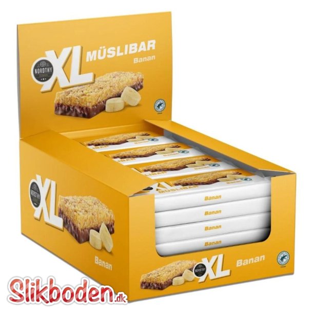 Nordthy XL Mslibar Banan 24 x 50 g BEST BEFORE 07.02.25