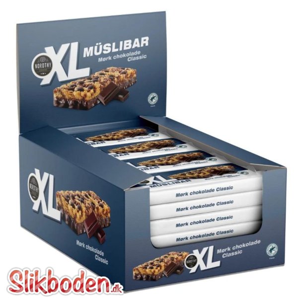 Nordthy XL Mslibar Klassisk/Mrk Chokolade 24 x 50 g