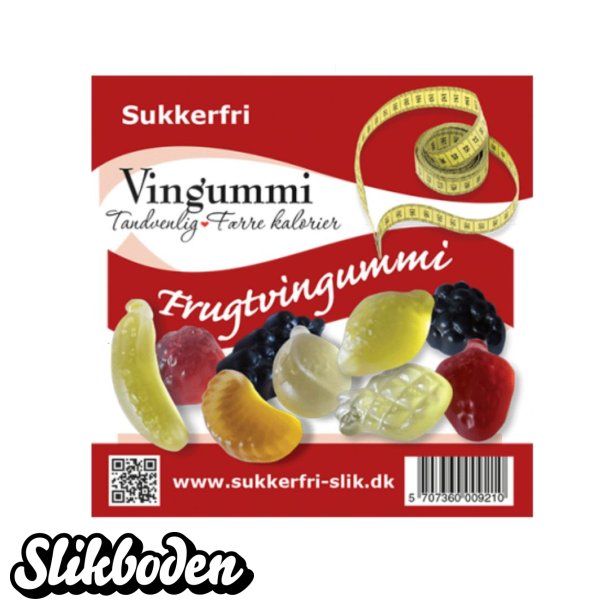 Sukkerfri frugtvingummi 1 x 80 g