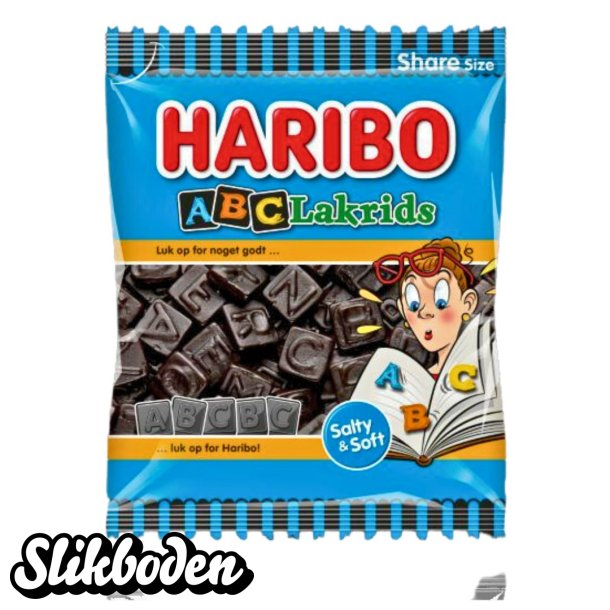Haribo ABC lakrids 120 g 1 stk.