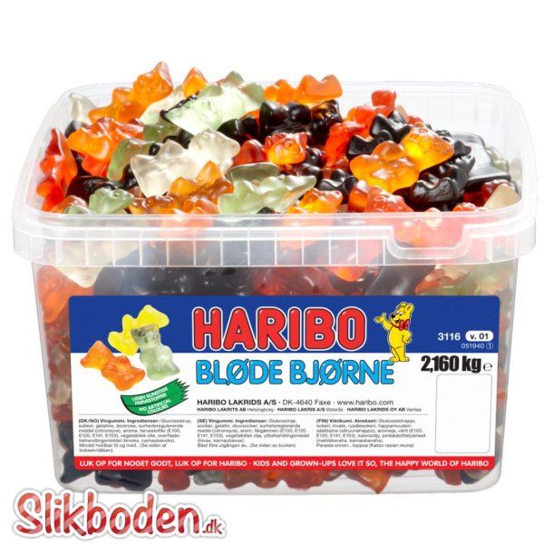 Haribo Blde Bjrne ca. 360 stk. 2,16 kg.