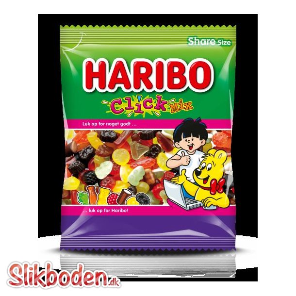 Haribo click mix 120 gr 46 stk.