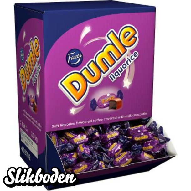 Dumle Karameller Lakrids (fazer) ca. 394 stk. 3 kg