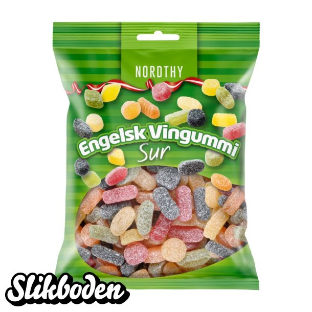 Nordthy Engelsk Vingummi Sur 800 g 1 stk.