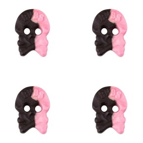 BUBS Hallon Srvermasker med lakrids hindbr skum 2,8  kg. ca. 224 stk.