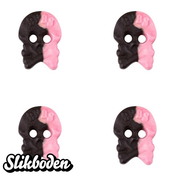 BUBS Hallon S�r�vermasker med lakrids hindb�r skum 2,8  kg. ca. 224 stk.