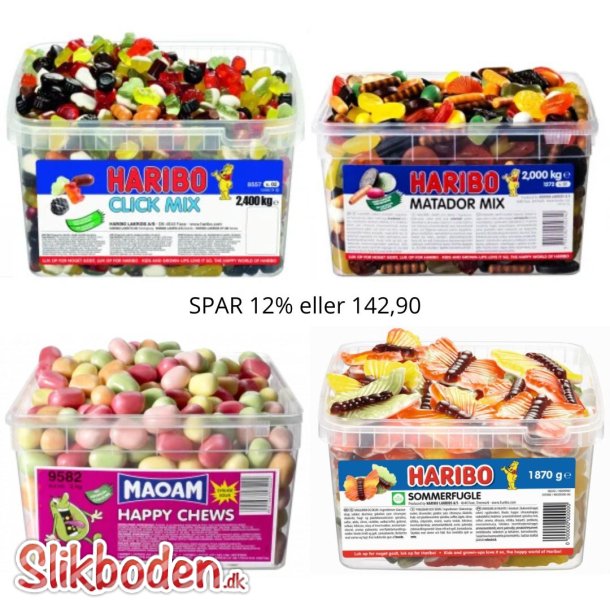 Haribo's Favoritter 4 Slikkasser