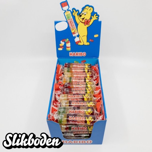 Haribo roulette vingummi 50 stk. x 25 g