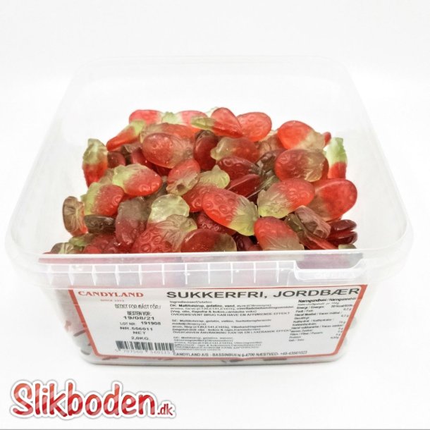 Candy Jordbr Sukkerfri 2 kg. ca. 460 stk.