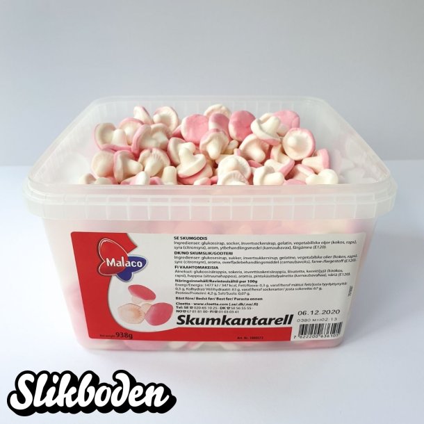 Leaf skumsvampe med jordb�r ca. 375 stk 938 g.