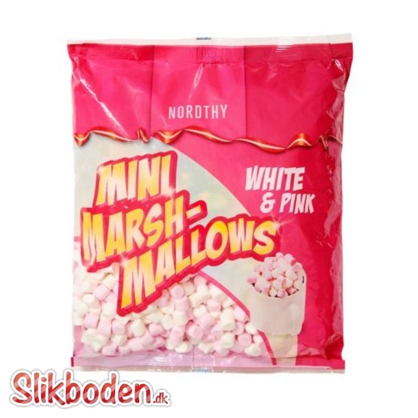 Nordthy Mini Marshmallows rød/hvid 675 g 1 stk. - Diverse - ApS