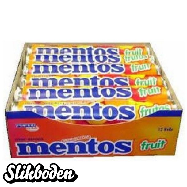 Mentos frugt 40 x 38 g.
