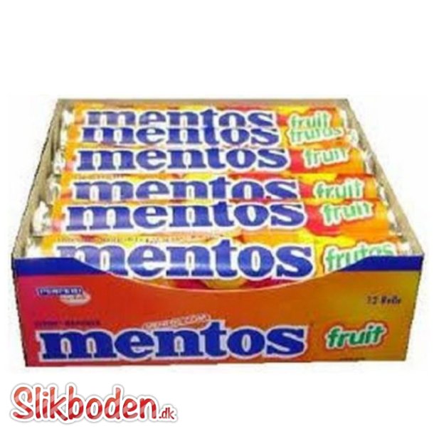 Mentos frugt 40 x 38 g.