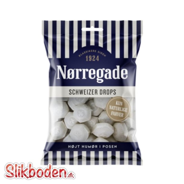 Nørregade Schweitzer Drops 1 x 100 g - - Slikboden ApS
