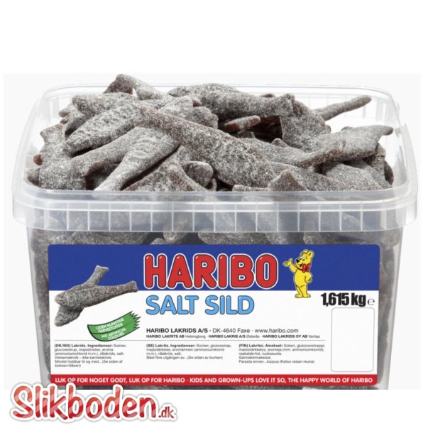 Haribo salt sild 1,615 kg. ca. 190 stk.