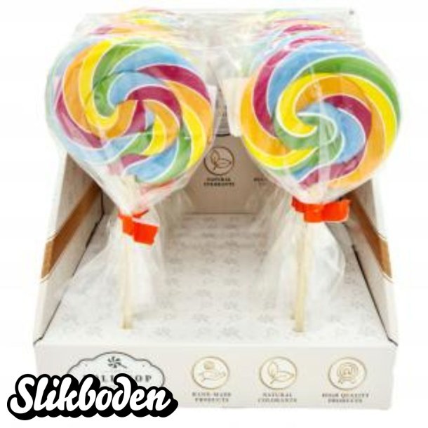 Spiral Slikkepinde m/frugtsmag 24 x 40 g