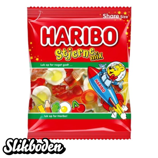 Haribo stjerne mix 120 g 1 stk.