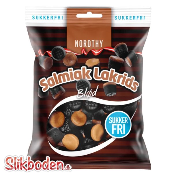 Nordthy sukkerfri salmiak lakrids bld 1 x 65 g 