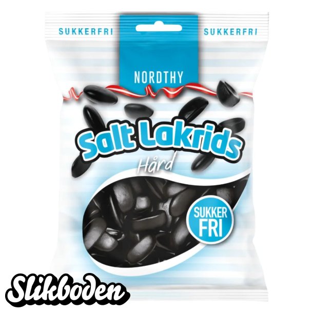 Nordthy sukkerfri salt lakrids h�rd 1 x 65 g