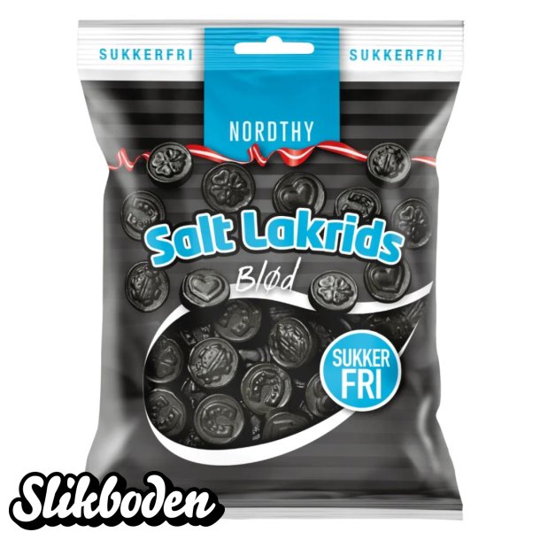 Nordthy Sukkerfri Saltlakrids 1 x 75 g