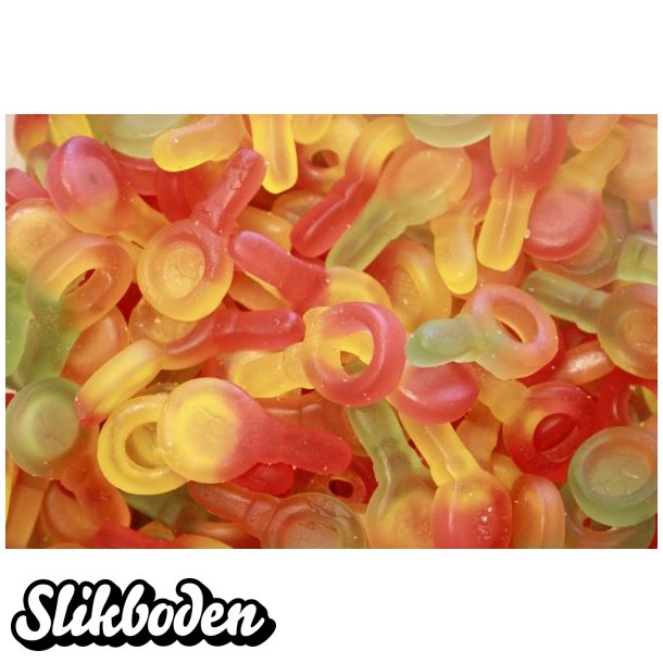 Vingummisutter Sukkerfri 1 kg. ca. 180 stk.