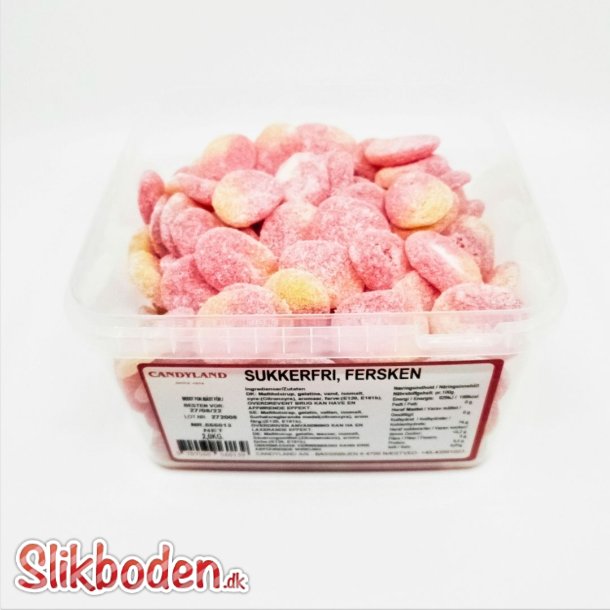 Candy Fersken Sukkerfri 2 kg. ca. 220 stk.