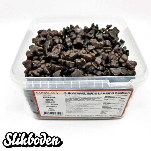 S�de Lakridsbamser Sukkerfri 2 kg