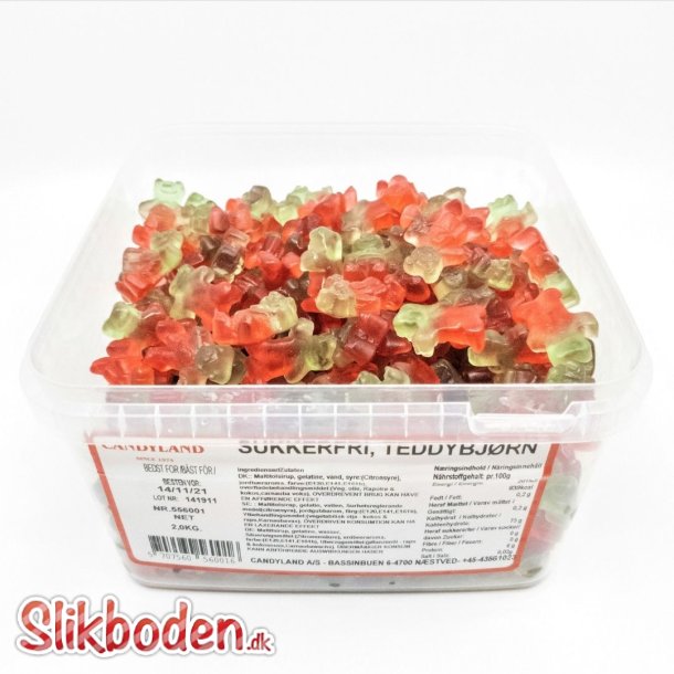 Candy Teddy Bjrne Sukkerfri 2 kg.