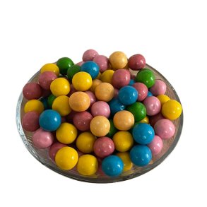 Tyggegummikugler 6 farver ca. 333 stk. 2 kg i pose Diameter ca. 22 mm