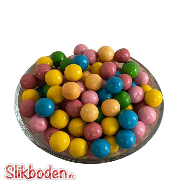 Tyggegummikugler 6 farver ca. 333 stk. 2 kg i pose Diameter ca. 22 mm