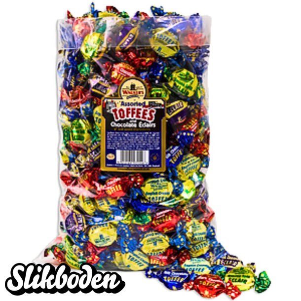 Walkers Ass. Toffees & Chokolade karameller - 2,5 kg 275 stk.