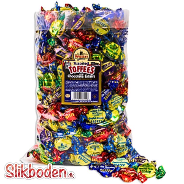 Walkers Ass. Toffees & Chokolade karameller - 2,5 kg 275 stk.