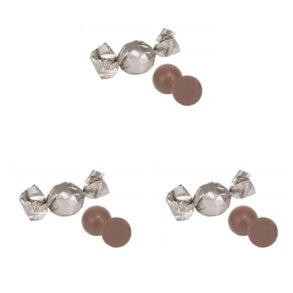 Balls slv Champagne Mlke Chokolade m/ karamelsmag 1 kg ca. 66 stk.