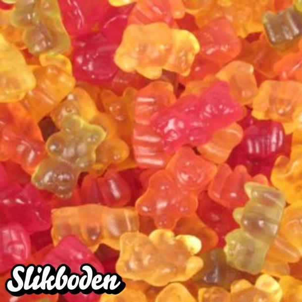 Vingummi Bamser ca. 750 stk. 3 kg. i pose