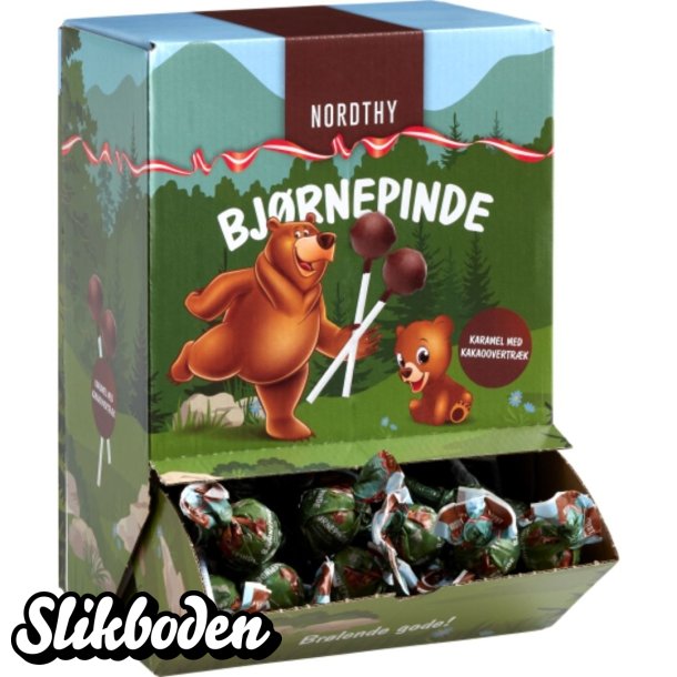 Nordthy Bj�rnepinde Karamel med kakaoovertr�k ca. 85 stk. 850 g