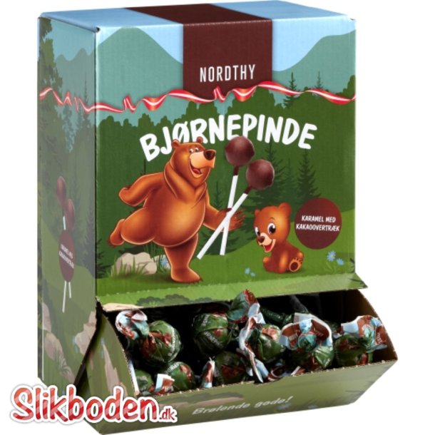 Nordthy Bjrnepinde Karamel med kakaoovertrk ca. 85 stk. 850 g