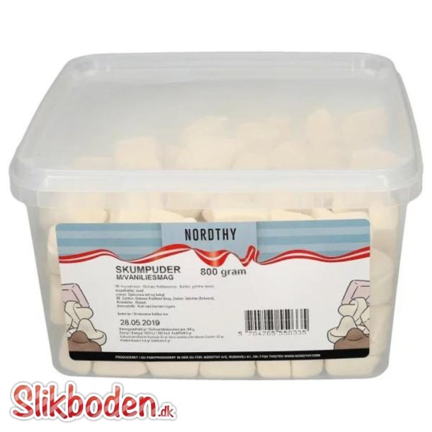 Nordthy Skumpuder Vanilje 800 g ca. 130 stk.