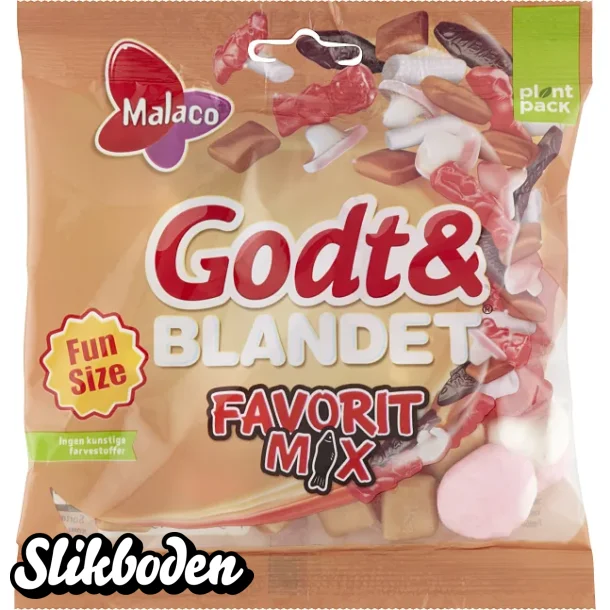 Malaco Godt & blandet Favorit Mix 1 x 115 g
