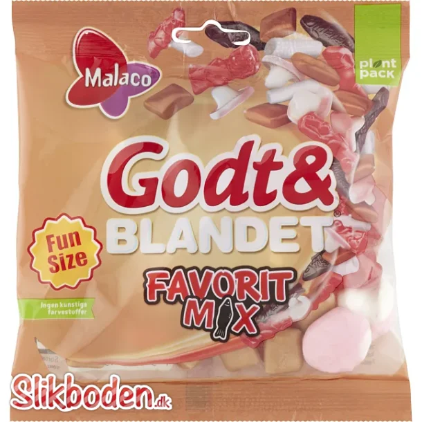 Malaco Godt & blandet Favorit Mix 1 x 115 g