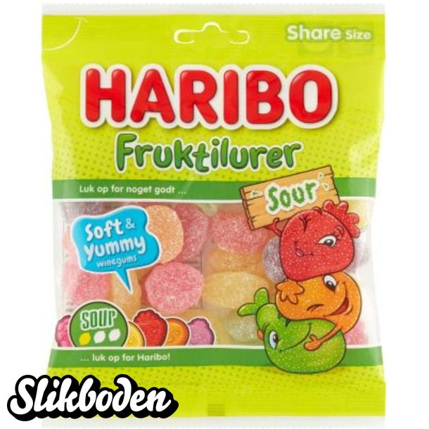 Haribo Fruktilurer Sour 120 g 20 stk.