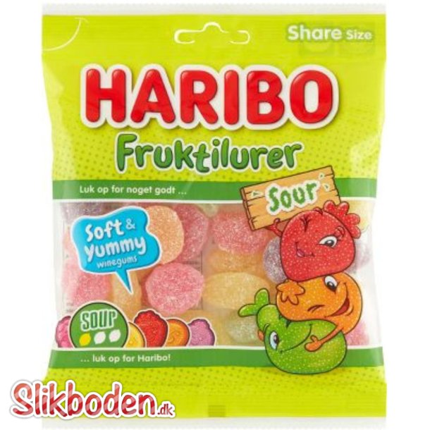Haribo Fruktilurer Sour 120 g 20 stk.
