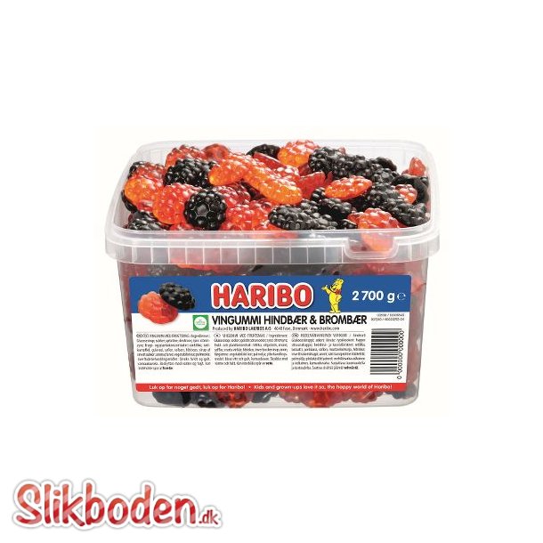 Haribo Vingummi Hindbr & Brombr 2,7 kg