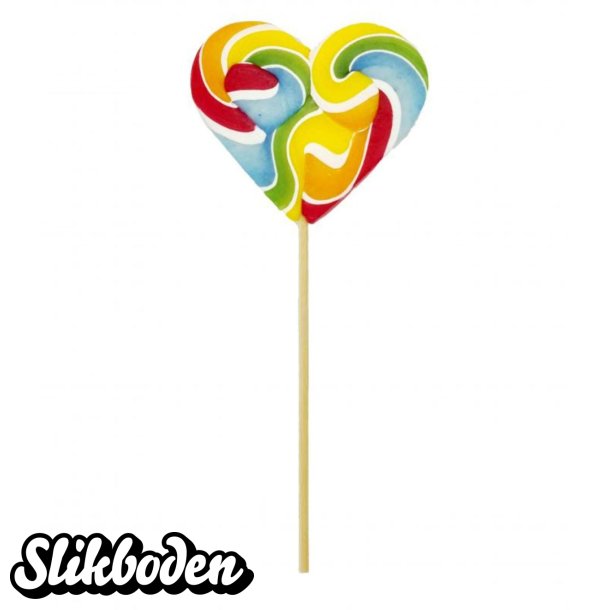 Hjerte slikkepinde med frugtsmag 24 x 36 g