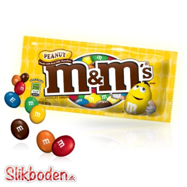 innovation Pengeudlån Svig M&M Peanuts 1 stk. chokolade | Slikboden.dk