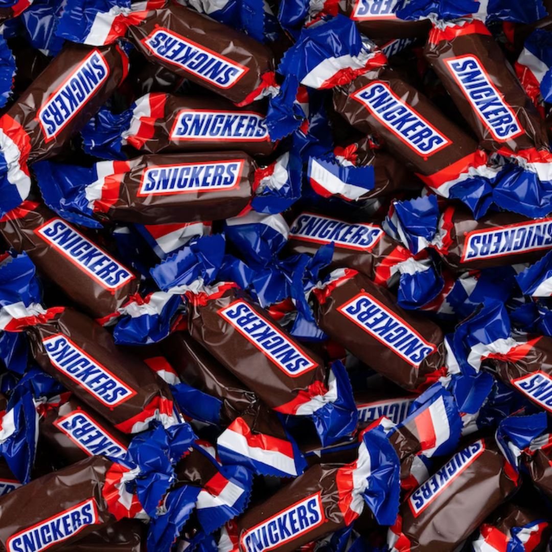 Miniature Snickers - Ca. 250 stk. - CHOKOLADE - Slikboden ApS