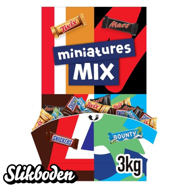 Miniatures mix 3 kg ca. 296 stk.