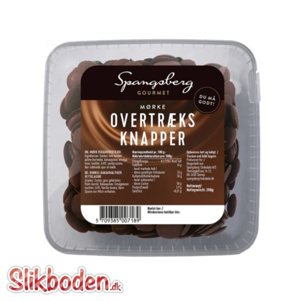 Spangsberg Mrke overtrksknapper 1 x 200 g